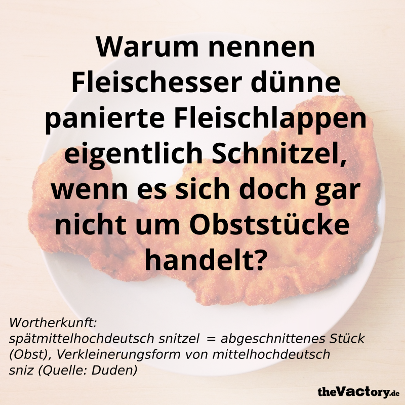 Schnitzel - Wortherkunft